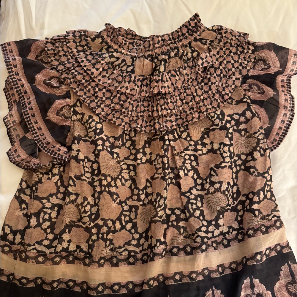 Sea high neck blouse
